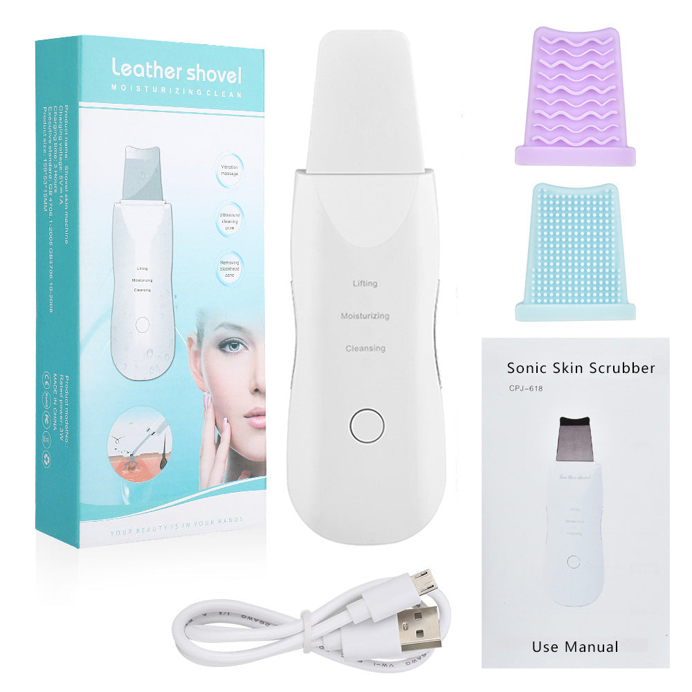 Ultrasonic Skin Scrubber – Deep Pore Cleansing & Blackhead Removal Device